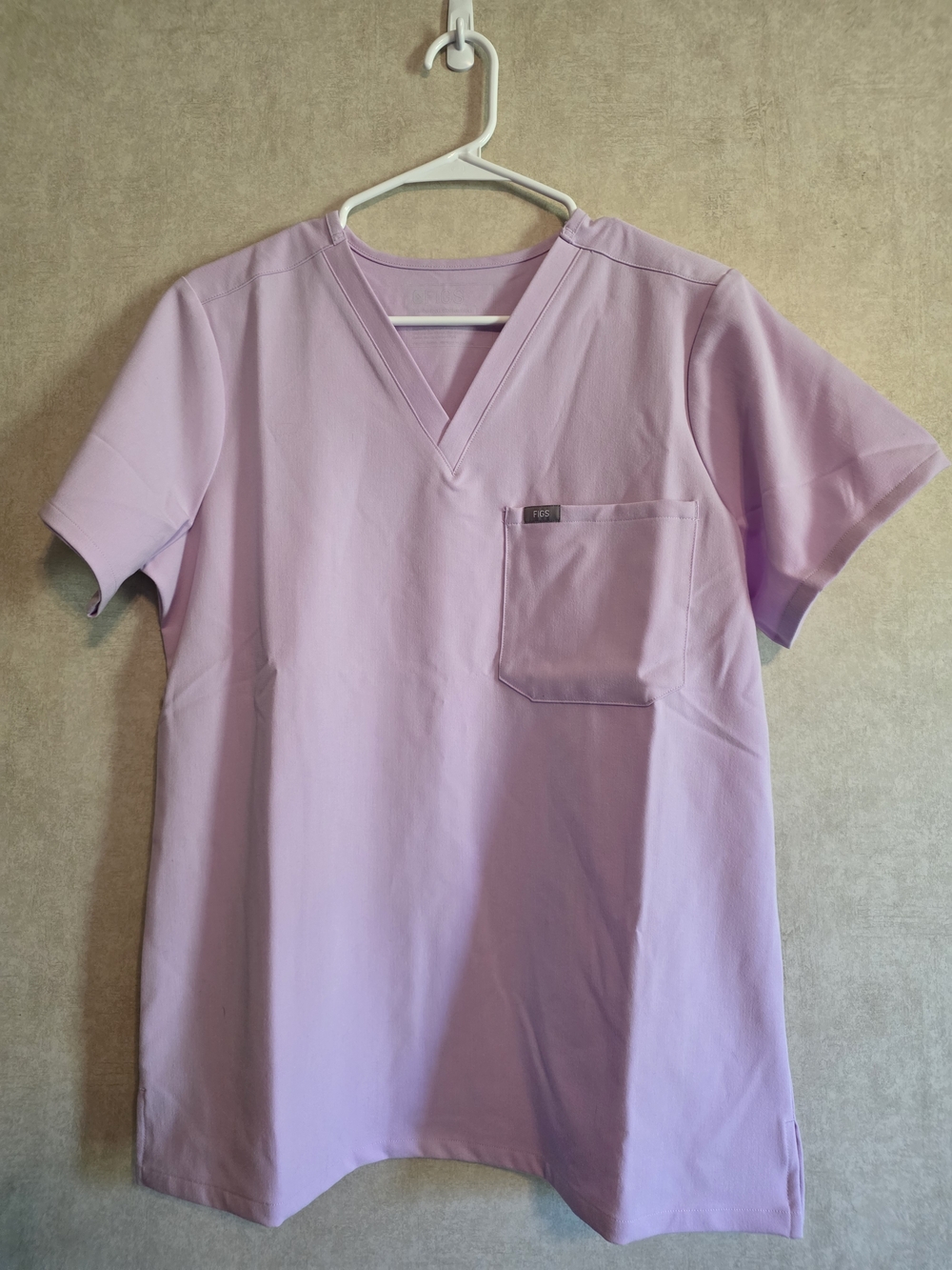 Lavender V-Neck Figs Medical Scrub Top